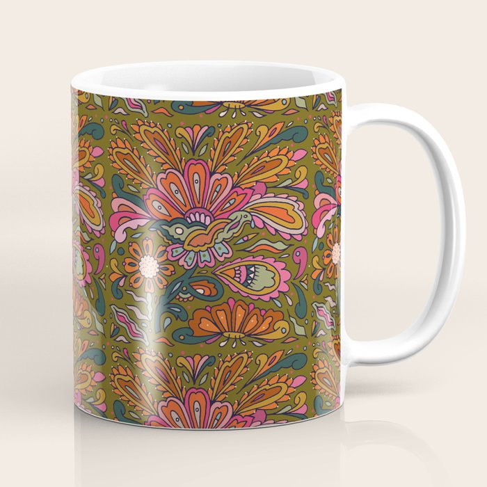 Modern Paisley Coffee Mug Gallery Image 1