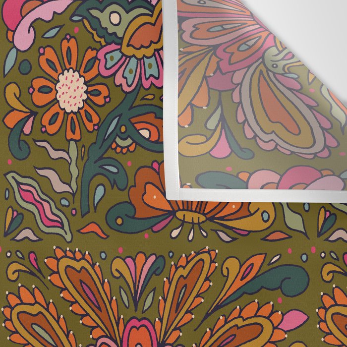 Modern Paisley Wall Tapestry Gallery Image 3