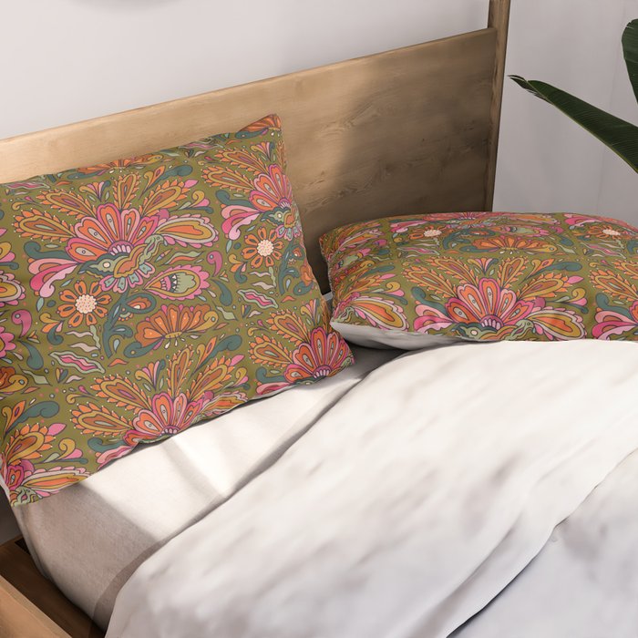 Modern Paisley Pillow Sham Gallery Image 2