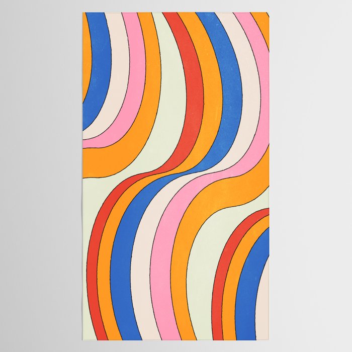 Retro Waves Tablecloth Gallery Image 2