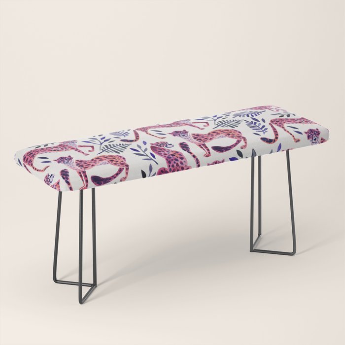 Cheetah Collection - Mauve & Indigo Bench Gallery Image 1