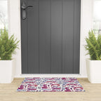 Cheetah Collection - Mauve & Indigo Welcome Mat Gallery Image 3