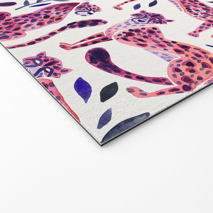 Cheetah Collection - Mauve & Indigo Welcome Mat Gallery Image 2