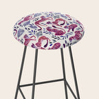 Cheetah Collection - Mauve & Indigo Stool Gallery Image 2