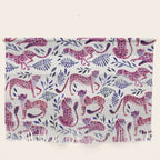 Cheetah Collection - Mauve & Indigo Wall Hanging Gallery Image 1