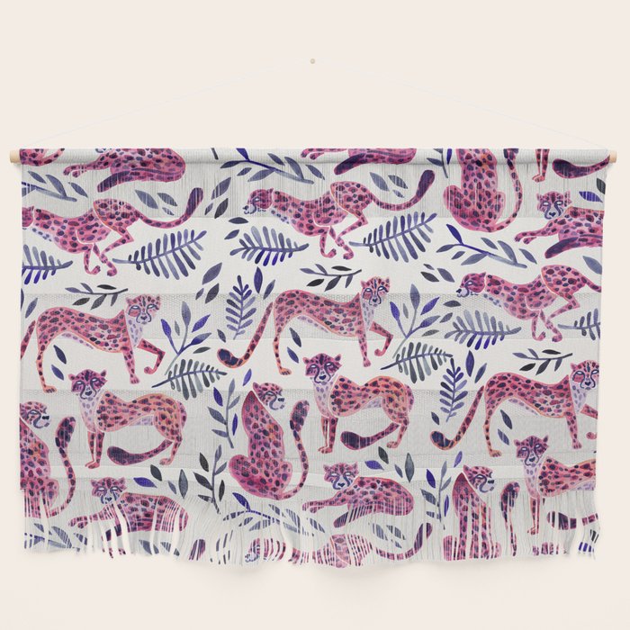 Cheetah Collection - Mauve & Indigo Wall Hanging Gallery Image 1