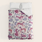 Cheetah Collection - Mauve & Indigo Comforter Gallery Image 6