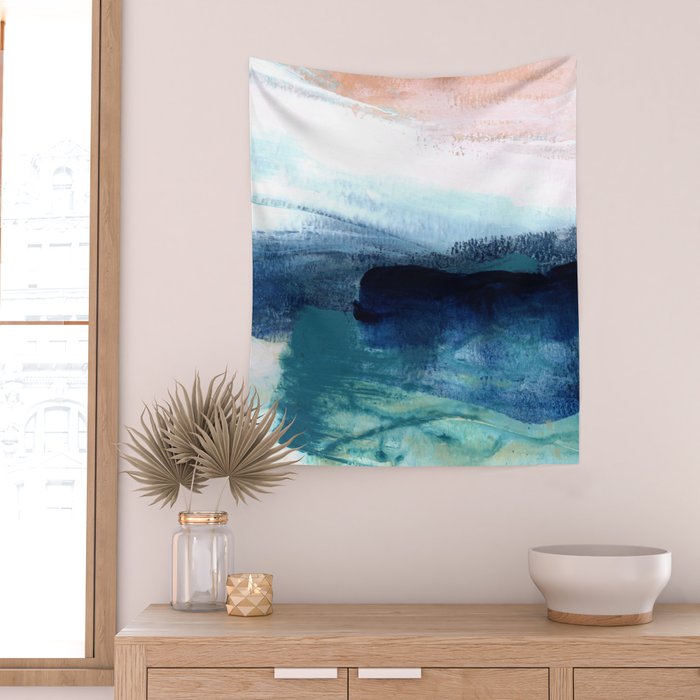 brushstrokes 14 Wall Tapestry Gallery Image 2
