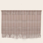 Classic Pinstripes Mocha Vertical Narrow Stripe Pattern in Brown Wall Hanging Gallery Image 1