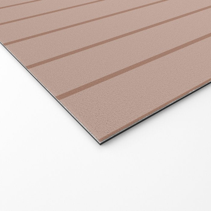 Classic Pinstripes Mocha Vertical Narrow Stripe Pattern in Brown Welcome Mat Gallery Image 2