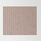Classic Pinstripes Mocha Vertical Narrow Stripe Pattern in Brown Throw Blanket Gallery Image 2