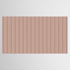 Classic Pinstripes Mocha Vertical Narrow Stripe Pattern in Brown Tablecloth Gallery Image 2