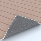 Classic Pinstripes Mocha Vertical Narrow Stripe Pattern in Brown Rug Gallery Image 4