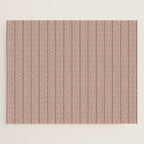 Classic Pinstripes Mocha Vertical Narrow Stripe Pattern in Brown Jigsaw Puzzle Gallery Image 1