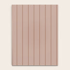 Classic Pinstripes Mocha Vertical Narrow Stripe Pattern in Brown Notebook Gallery Image 4