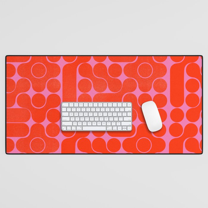 Abstract mid-century shapes no 6 Desk Mat Gallery Image 1