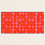 Abstract mid-century shapes no 6 Desk Mat Gallery Image 3