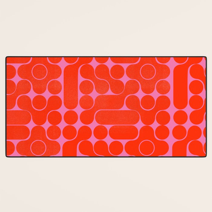 Abstract mid-century shapes no 6 Desk Mat Gallery Image 3