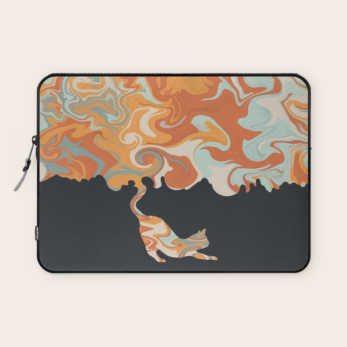 Rainbow cat 4 yoga meow Laptop Sleeve Gallery Image 1