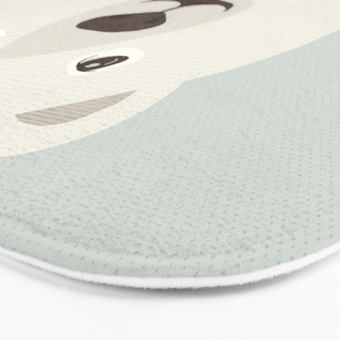 Whimsy Polar Bear, Animal Portrait Bath Mat Gallery Image 3