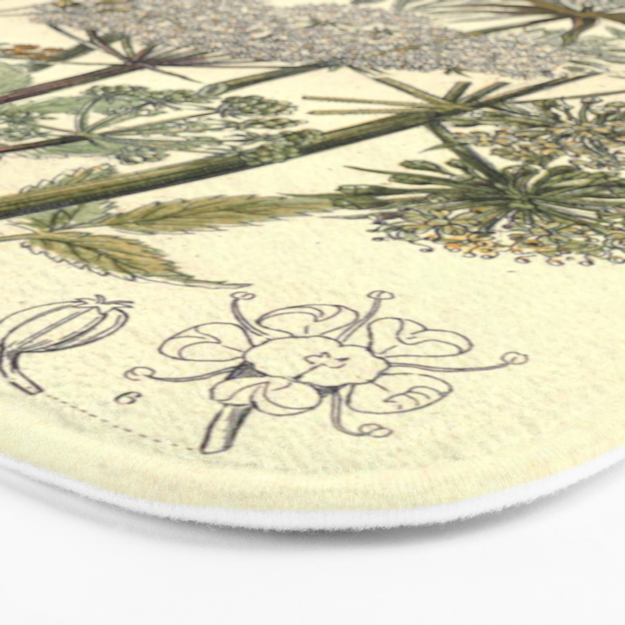 Angelica by Anne Pratt, 1800s (benefitting The Nature Conservancy) Bath Mat Gallery Image 3