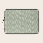 Sage Green Arrow Mudcloth  Laptop Sleeve Gallery Image 1
