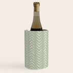 Sage Green Arrow Mudcloth  Wine Chiller Gallery Image 2