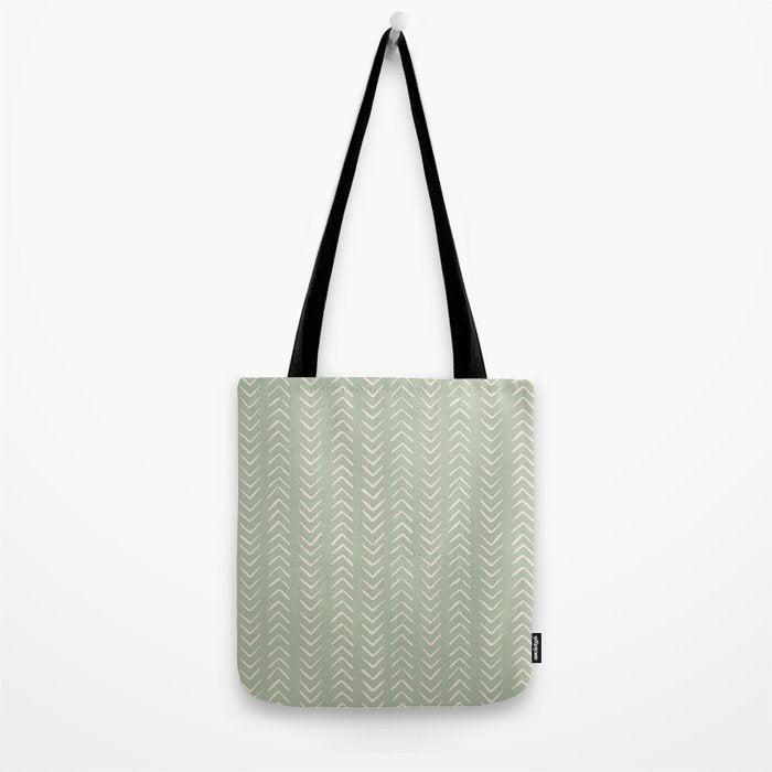 Sage Green Arrow Mudcloth  Tote Bag Gallery Image 2