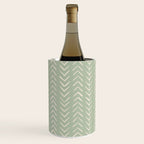 Sage Green Arrow Mudcloth  Wine Chiller Gallery Image 1