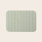 Sage Green Arrow Mudcloth  Bath Mat Gallery Image 1