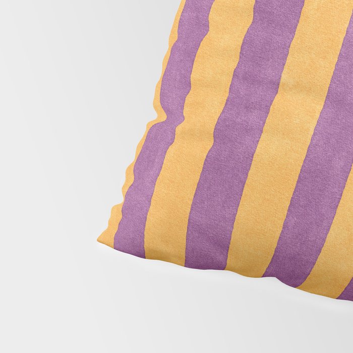STRIPES - 005 - purple and orange Pillow Sham Gallery Image 4