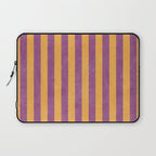 STRIPES - 005 - purple and orange Laptop Sleeve Gallery Image 1