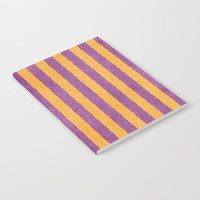 STRIPES - 005 - purple and orange Notebook Gallery Image 1