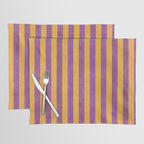 STRIPES - 005 - purple and orange Placemat Gallery Image 1