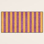 STRIPES - 005 - purple and orange Desk Mat Gallery Image 3