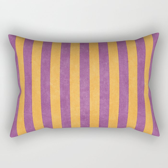 STRIPES - 005 - purple and orange Rectangular Pillow Gallery Image 2