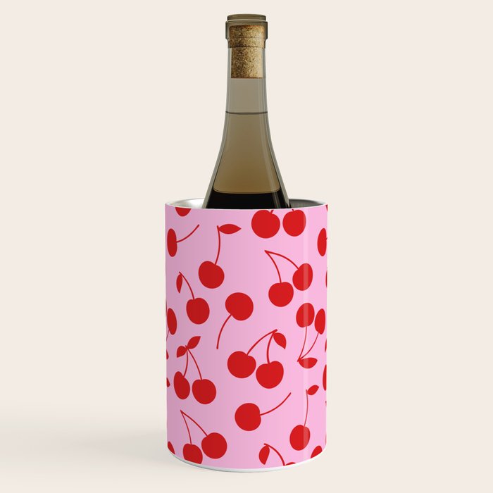 Pink & Red Cherries Wine Chiller Gallery Image 1