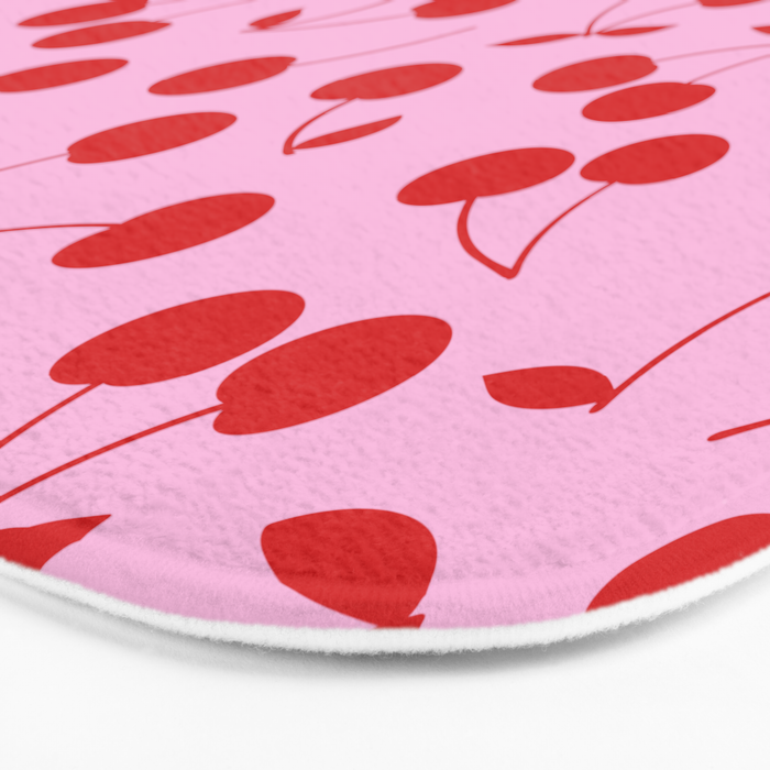 Pink & Red Cherries Bath Mat Gallery Image 3