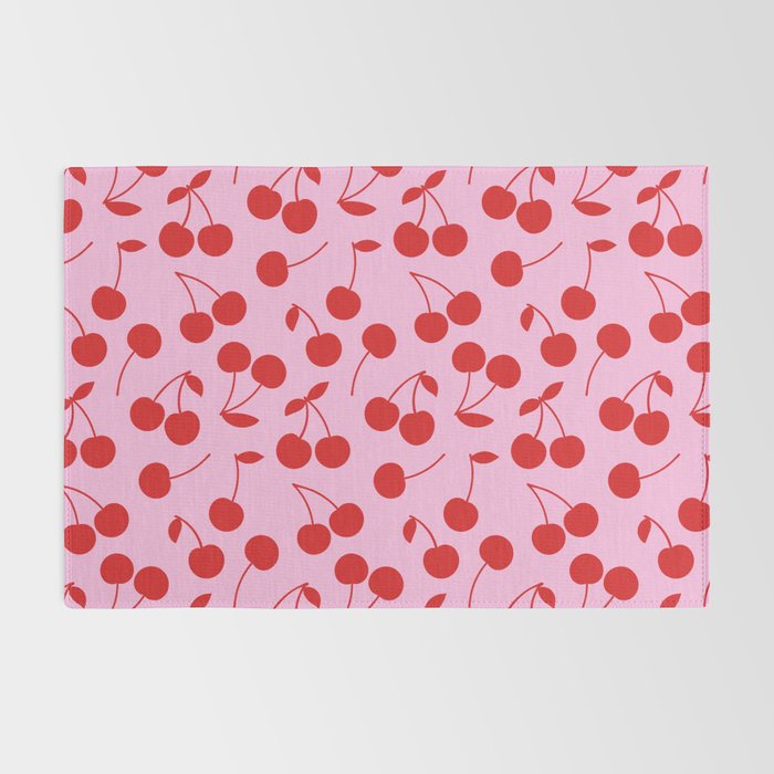 Pink & Red Cherries Rug Gallery Image 2
