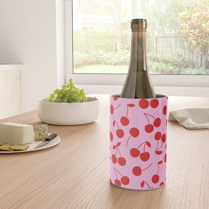 Pink & Red Cherries Wine Chiller Gallery Image 4