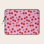 Pink & Red Cherries Laptop Sleeve Gallery Image 1