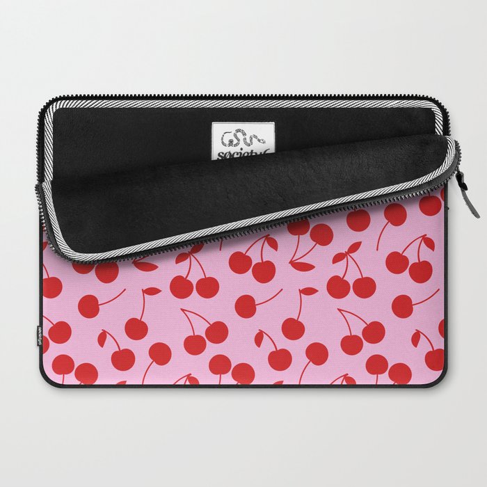 Pink & Red Cherries Laptop Sleeve Gallery Image 2