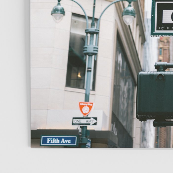One way sign | New York City 5th avenue travel photography Poster Gallery Image 3