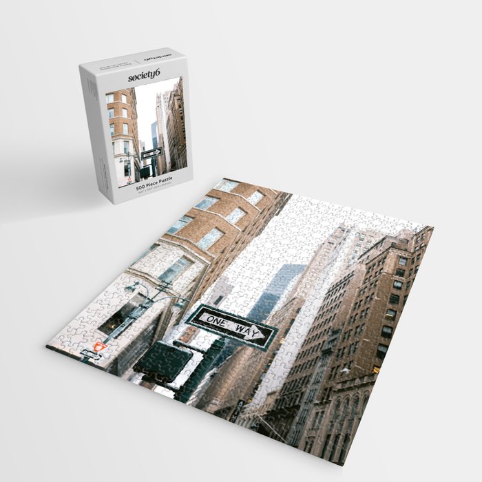 One way sign | New York City 5th avenue travel photography Jigsaw Puzzle Gallery Image 2