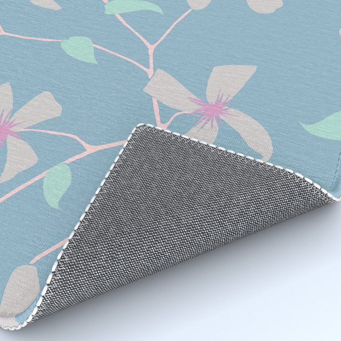 Floral Clematis Vine - Cool Summer Rug Gallery Image 4