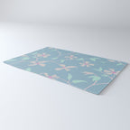 Floral Clematis Vine - Cool Summer Rug Gallery Image 3