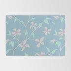 Floral Clematis Vine - Cool Summer Rug Gallery Image 2