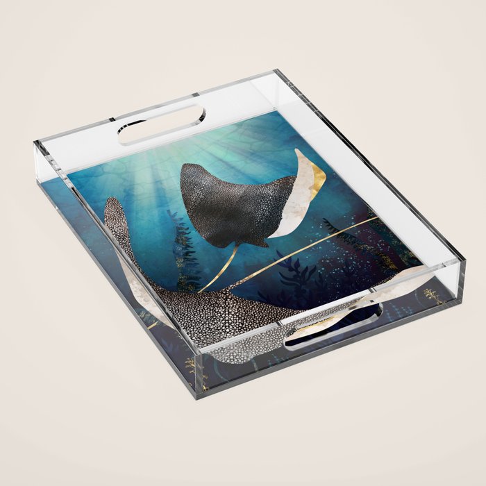 Metallic Stingray Acrylic Tray Gallery Image 1