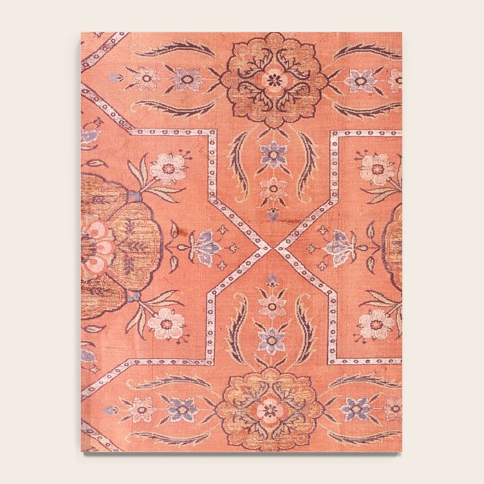 Vintage Distressed Pink Iranian Silk Notebook Gallery Image 4
