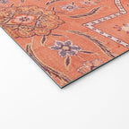 Vintage Distressed Pink Iranian Silk Welcome Mat Gallery Image 2
